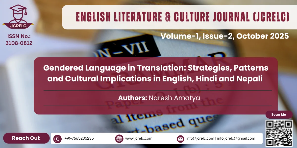 Gendered Language in Translation: Strategies, Patterns and Cultural Implications in English, Hindi and Nepali