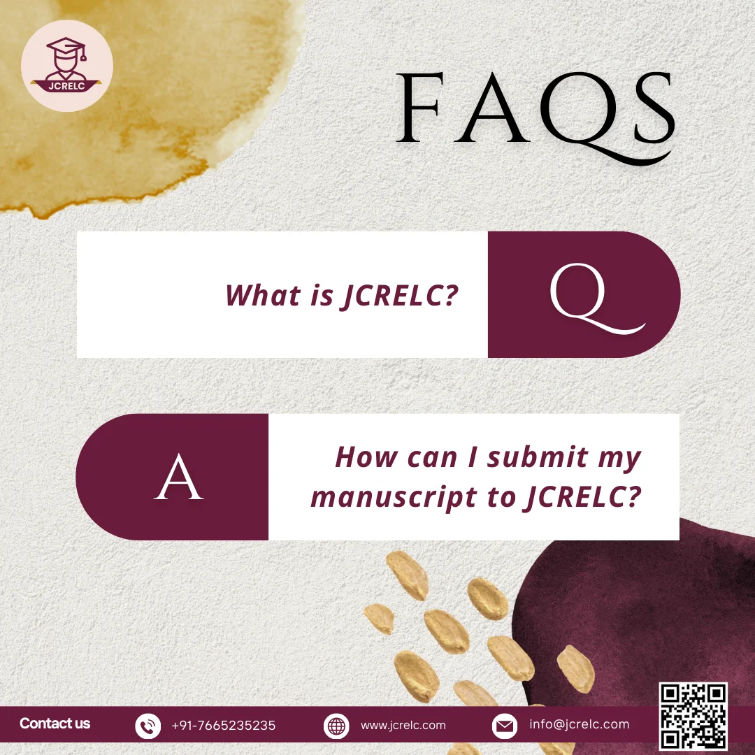 FAQ illustration for JCRELC journal on submissions, review, and policies