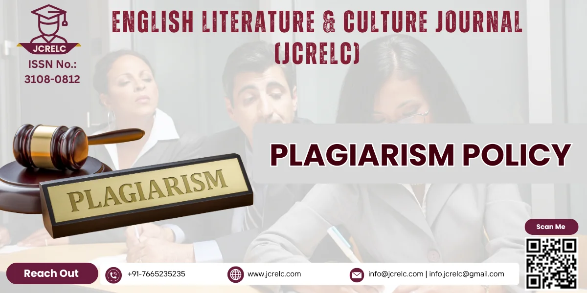 Plagiarism Policy - JCRELC